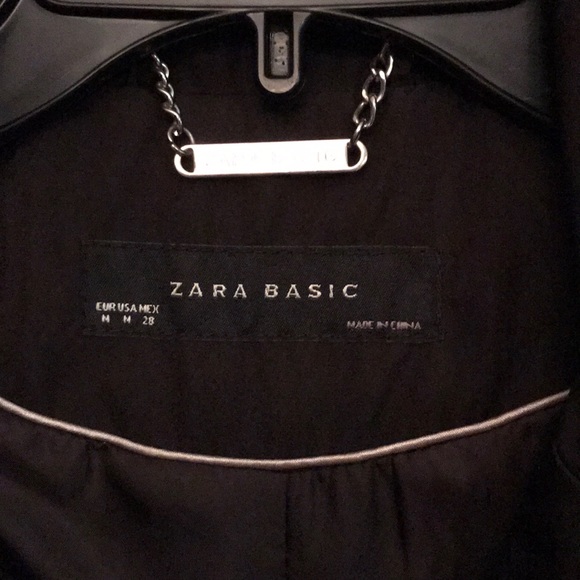 Zara brown basic trench coat size medium - Picture 2 of 8